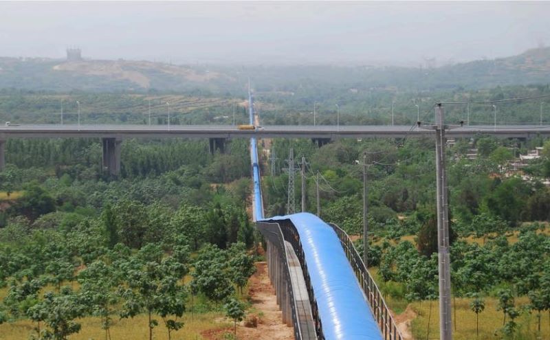 Zhengzhou Tongli Cement 6.6km Long-Distance Belt Conveyor Project
